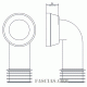 Floplast 90-Degree Pan Connector Sp103 Floplast 90-Degree Pan Connector Sp103