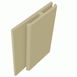 Cappuccino 'H' Edge Trim / Extension Trim - 3 Metre Cappuccino 'H' Edge Trim / Extension Trim - 3 Metre