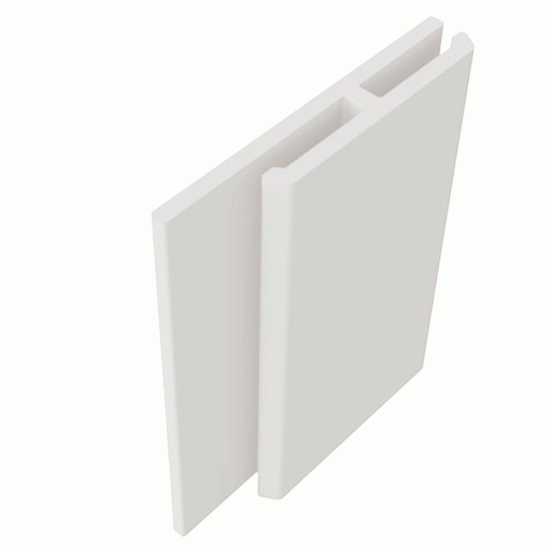 White 'H' Edge Trim / Extension Trim - 3 Metre