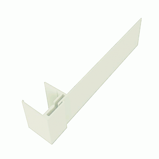 White 2-Part Reveal Liner - 3 Metre