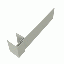 Misty Grey 2-Part Reveal Liner - 3 Metre Misty Grey 2-Part Reveal Liner - 3 Metre