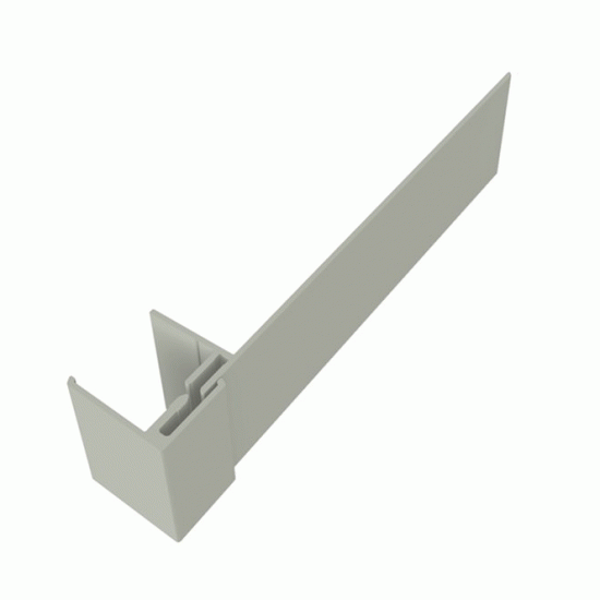 Misty Grey 2-Part Reveal Liner - 3 Metre