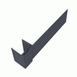 Slate Grey 2-Part Reveal Liner - 3 Metre Slate Grey 2-Part Reveal Liner - 3 Metre
