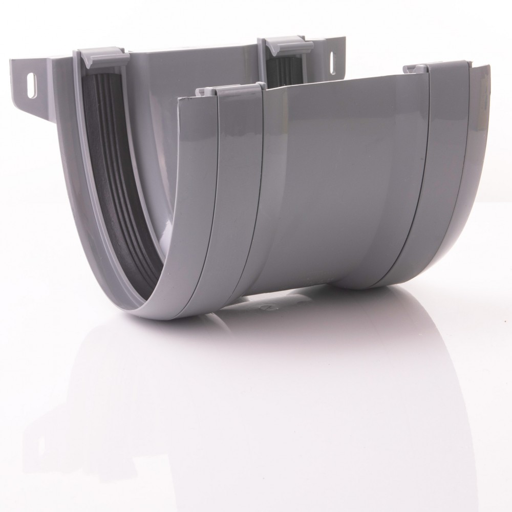 Gutter Union Insert Commercial Gutter Grey 200mm Unions