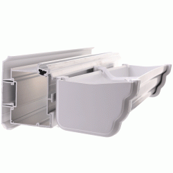 Conservatory Eaves Beam & Gutter White