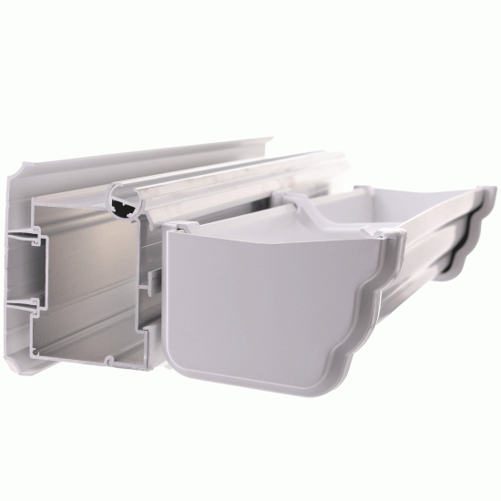 Conservatory Eaves Beam & Gutter White