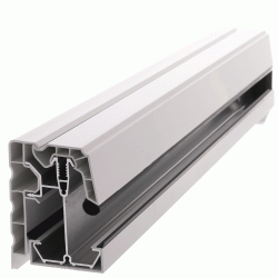 25mm Polycarbonate Edge Bar Self Supporting White