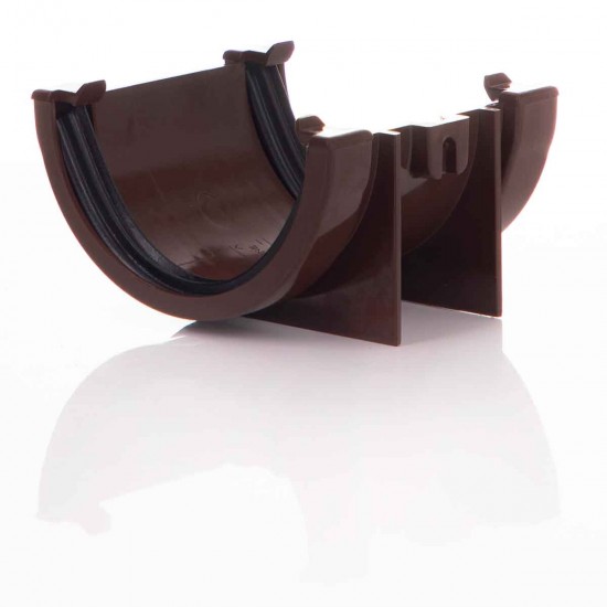 Gutter Union Insert Mini Gutter Brown Union or Gutter Joint