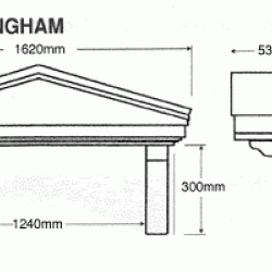 Rockingham GRP Overdoor Canopy