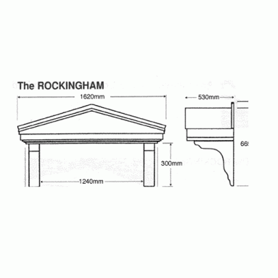 Rockingham GRP Overdoor Canopy Rockingham GRP Overdoor Canopy
