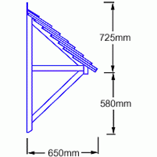 Tamworth GRP Overdoor Canopy Tamworth GRP Overdoor Canopy