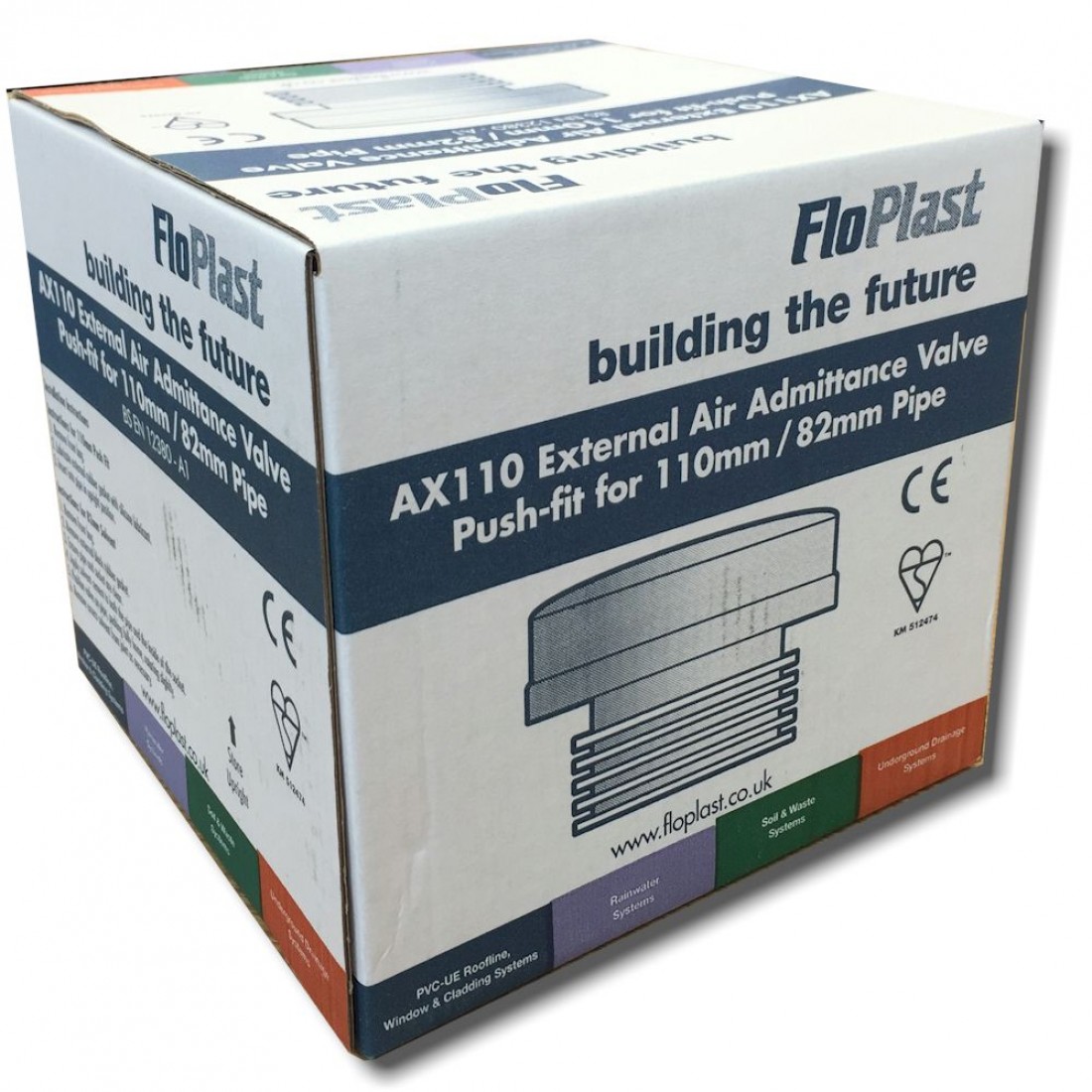 External Air Admittance Valve 110mm Floplast Grey