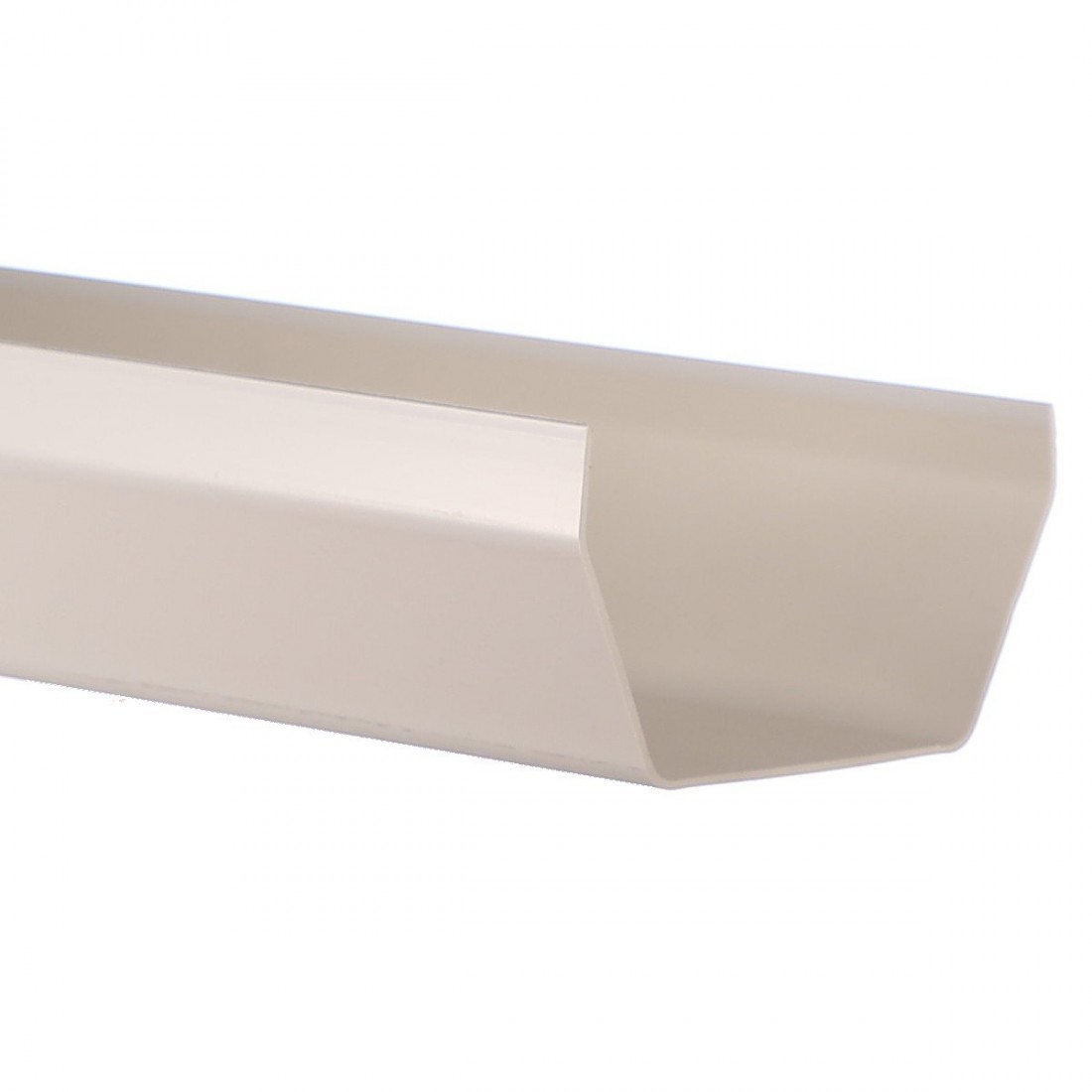 2m Square White Gutter 114mm Wide Standard