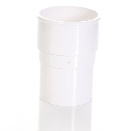 White Round Downpipe Joint 