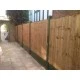 PVCu Plastic Brown In-line Garden Fence Post