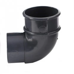 Anthracite Ral 7016 Round Down Pipe 90 Degree Bend
