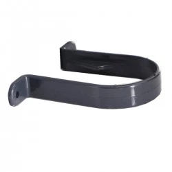 Anthracite (RAL 7016) Round Down Pipe Fixing Bracket Clip