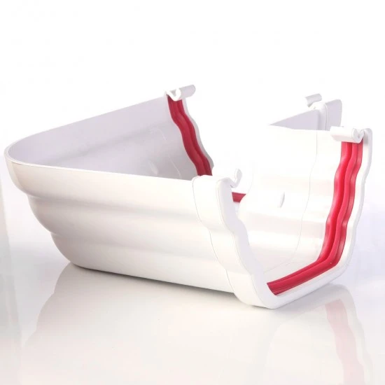 Ogee Guttering 90 Degree Angle White