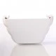 Ogee Guttering External Stop End Brilliant White