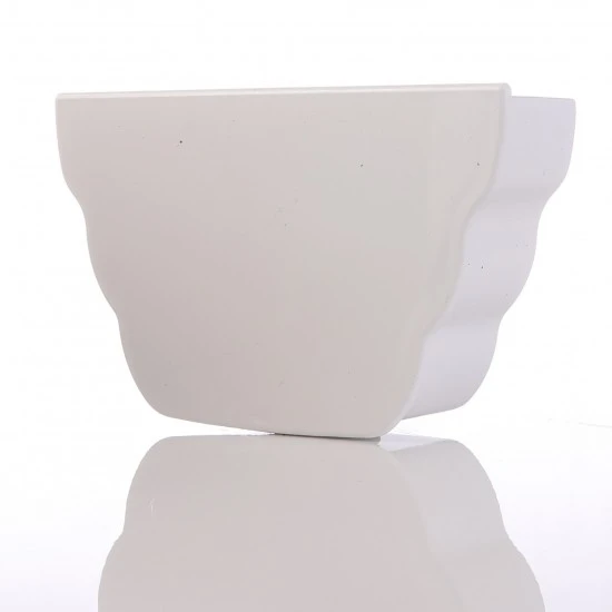 Ogee Guttering Internal Stop End Brilliant White