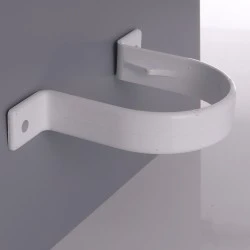 White - Round Pipe Clip (Stand-Off) - uPVC