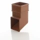 Caramel Square Down Pipe Shoe