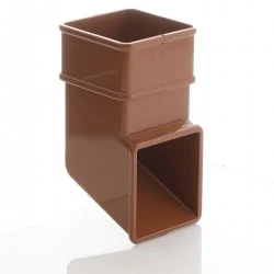 Caramel Square Down Pipe Shoe