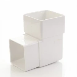 White Square 90º Downpipe Bend (ABS1W)