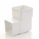 White Square 90º Downpipe Bend (ABS1W)