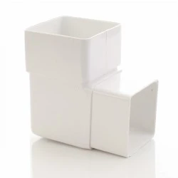White Square 90º Downpipe Bend (ABS1W)