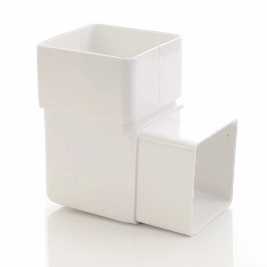 White Square 90º Downpipe Bend (ABS1W)