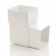 White Square 90º Downpipe Bend (ABS1W)