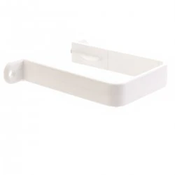White Square Down Pipe Bracket