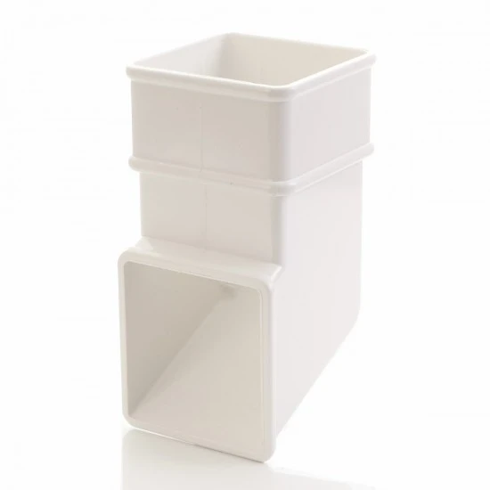 White Square Down Pipe Shoe - Aquaflow White Square Down Pipe Shoe - Aquaflow