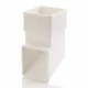 White Square Down Pipe Shoe - Aquaflow White Square Down Pipe Shoe - Aquaflow