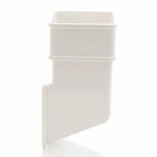 White Square Down Pipe Shoe - Aquaflow White Square Down Pipe Shoe - Aquaflow