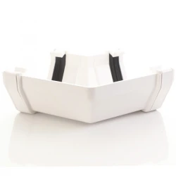 White Square 120º Angle Gutter Bend Aquaflow