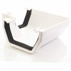 White Square 90º Gutter Bend (RAS1W) Aquaflow