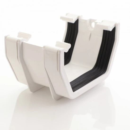 White Square Gutter Union Joint - Aquaflow White Square Gutter Union Joint - Aquaflow