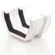White Square Gutter Union Joint - Aquaflow White Square Gutter Union Joint - Aquaflow