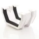 White Square Gutter Union Joint - Aquaflow White Square Gutter Union Joint - Aquaflow