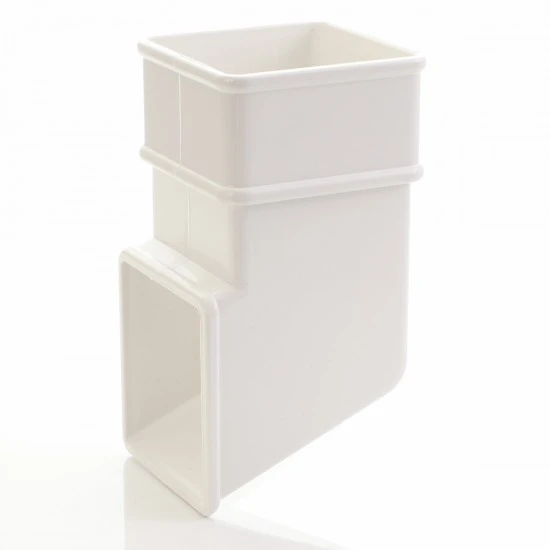 White Square Down Pipe Shoe - Aquaflow White Square Down Pipe Shoe - Aquaflow