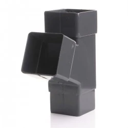 Anthracite Square Down Pipe Branch 7016 