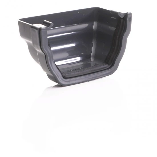 Anthracite Ogee Gutter Stop End External