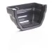 Anthracite Ogee Gutter Stop End External