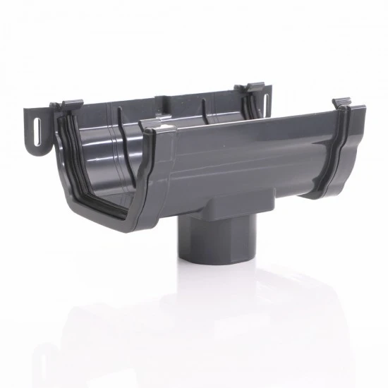 Anthracite Ogee Gutter Running OutLet Anthracite Ogee Gutter Running OutLet