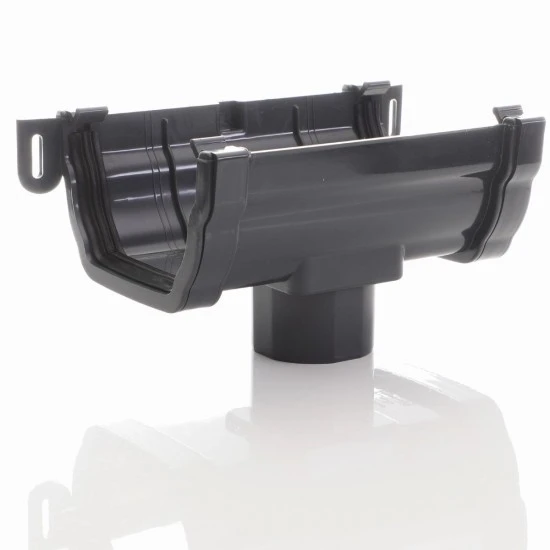 Anthracite Ogee Gutter Running OutLet Anthracite Ogee Gutter Running OutLet