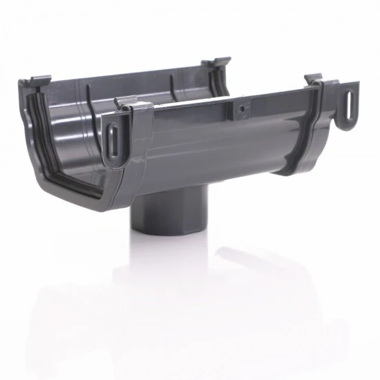 Anthracite Ogee Gutter Running OutLet Anthracite Ogee Gutter Running OutLet