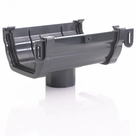 Anthracite Ogee Gutter Running OutLet Anthracite Ogee Gutter Running OutLet