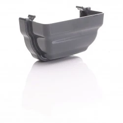 Anthracite Ogee Gutter Stop End External